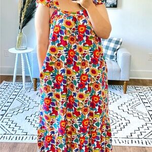 JODIFL Multicolored Sleeveless Sundress